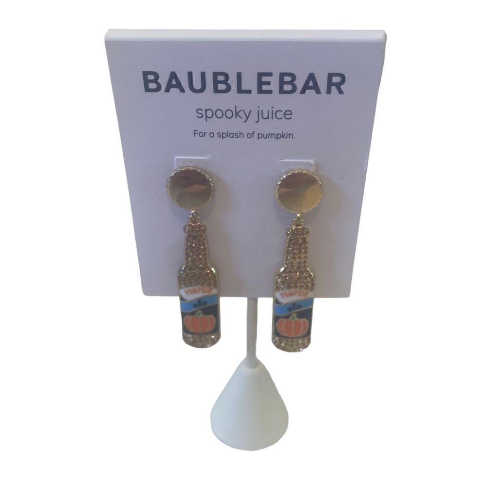 Baublebar Soarkly Gold Toned Pumpkin Ale Drop Earrings